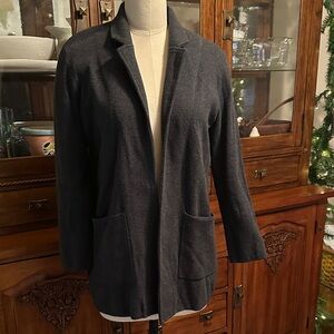 J.Crew 100% Cotton Sweater Blazer Size Medium